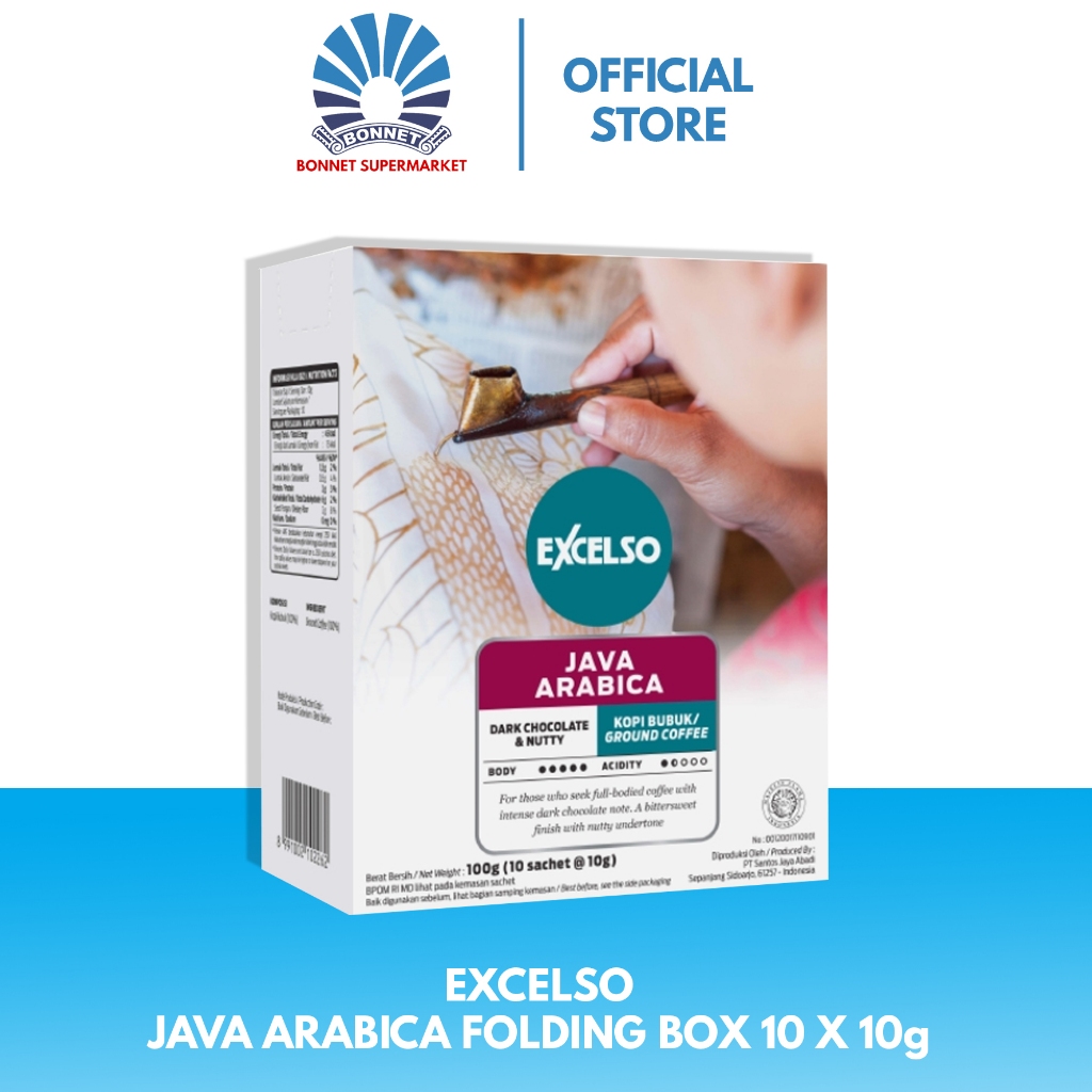 

Excelso Java Arabica Folding Box 100gr ( 10 x 10g ) 8991002102262