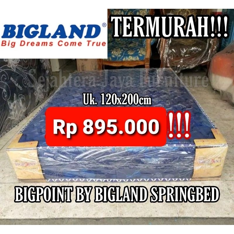 PROMO Kasur Springbed Bigpoint by Bigland 120x200 (JUAL RUGI)