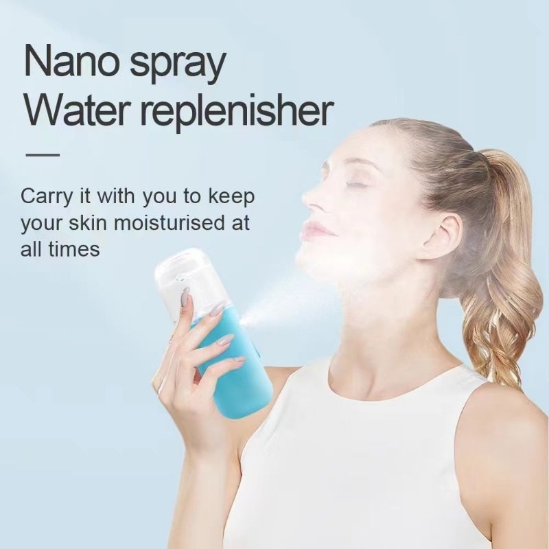 Nano Spray Mini Facial Humidifier Face Mist Wajah / Mini Nano Mist Spray