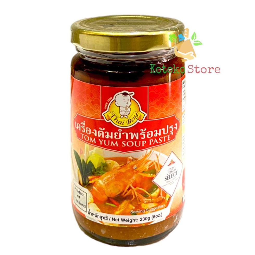 

Thai Boy Tom Yum Soup Paste / Thai Boy Tom Yam Soup Paste / Bumbu Instant Tom Yum Soup Paste 230gr