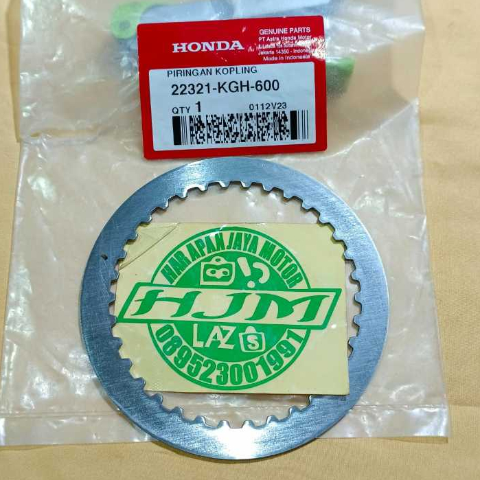 PIRINGAN PLAT KOPLING HONDA CBR 150R CS1 KWC 22321 KGH 600 ORIGINAL AHM