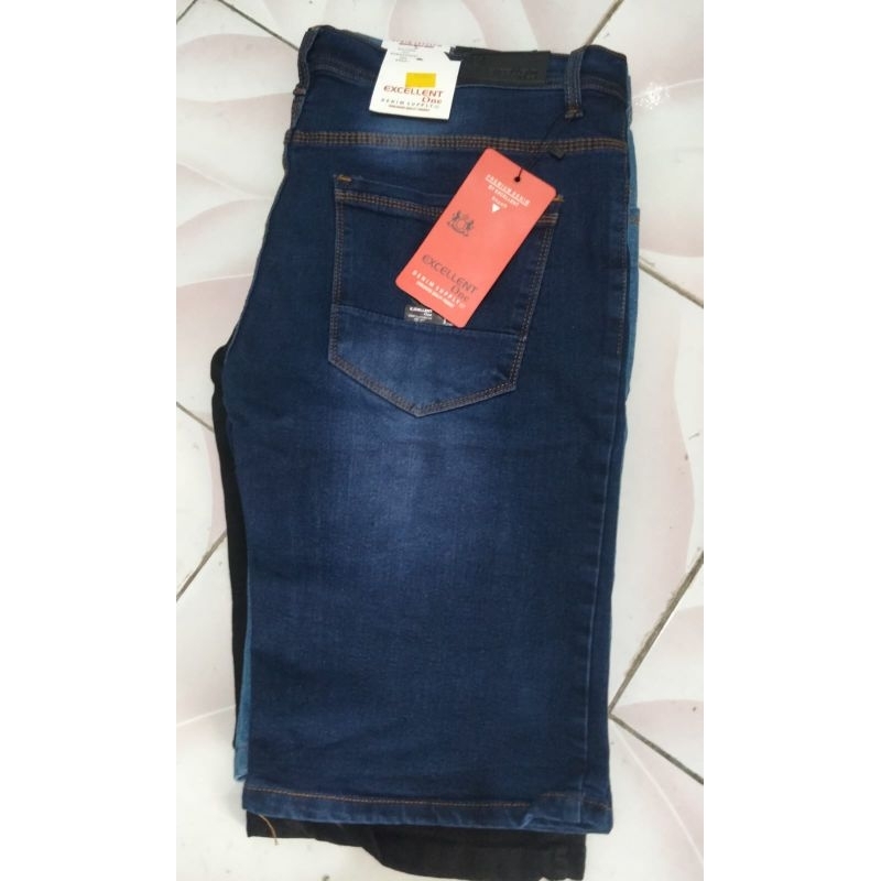Celana Jeans Pensil Pendek Pria Premium Quality