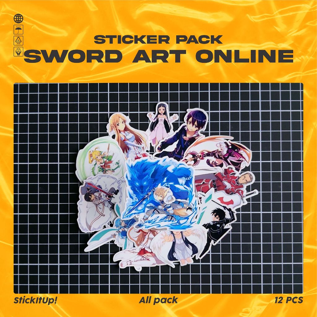 

COD✨ StickItUp Stiker Pack Anime Sword Art Online Lucu Colorfull Keren Untuk Koper Laptop Skateboard