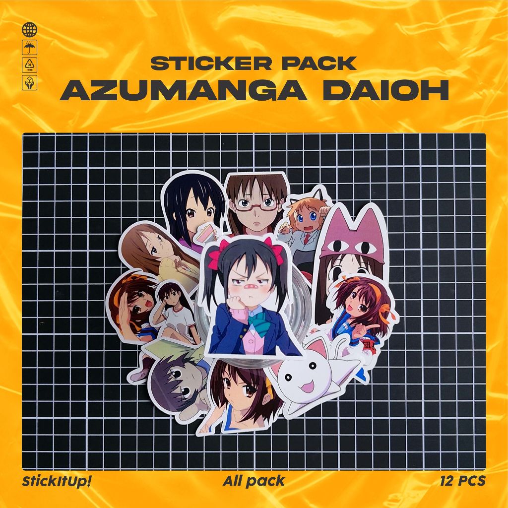 

COD✨ StickItUp Stiker Pack Anime Azumanga Daioh Colorfull Keren Untuk Koper Laptop Skateboard