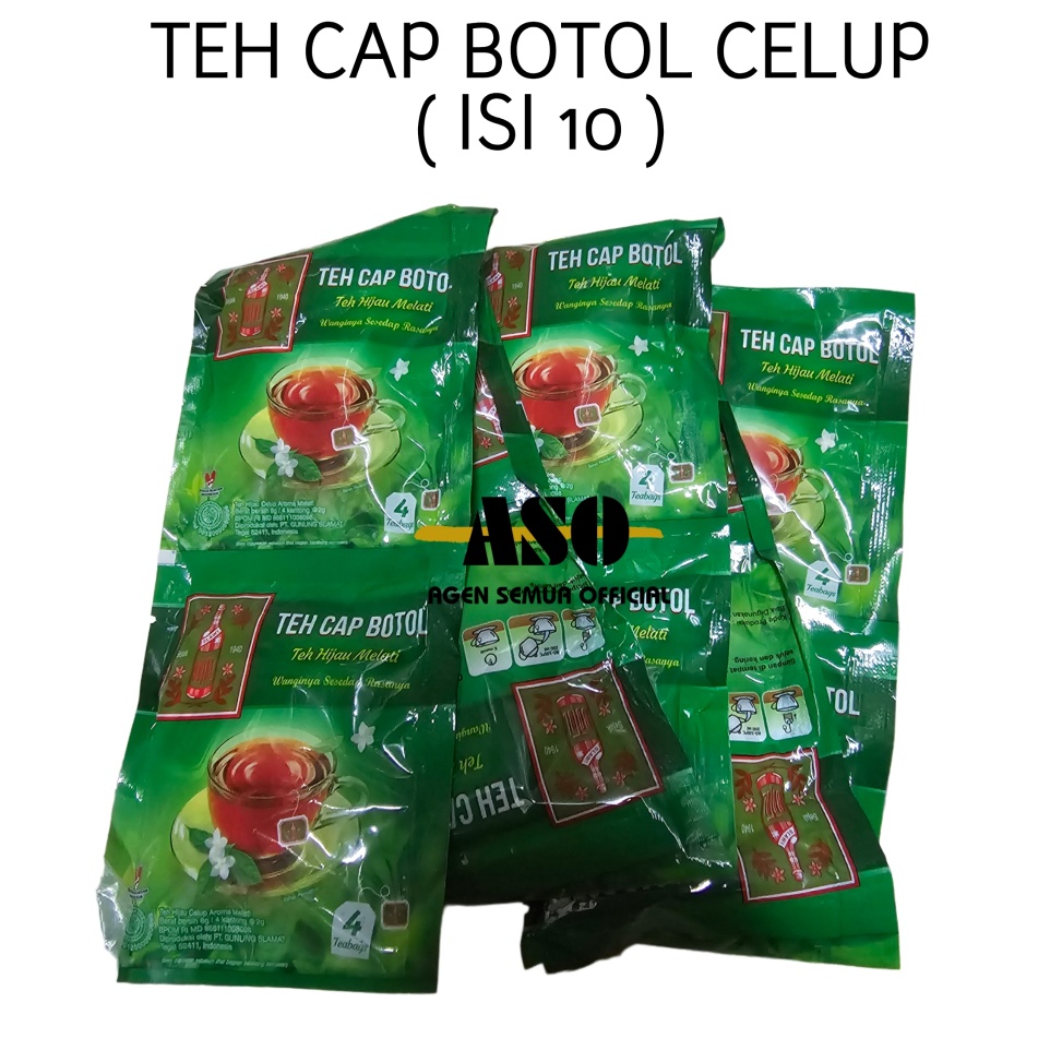 

SUPER DISKON TEH CAP BOTOL celup ISI 1 sachet x 4 pc RENCENG