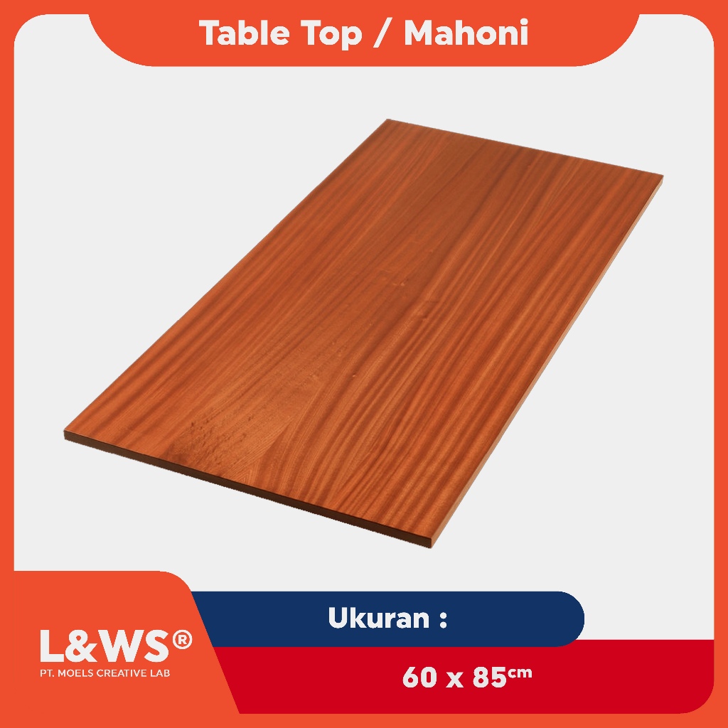 Daun Meja Persegi Kayu Mahoni [Table Top]
