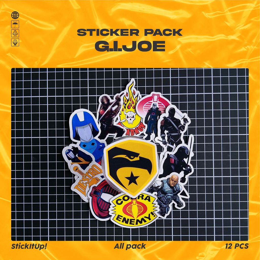 

COD✨ StickItUp Stiker Pack Kartun G.I.-Joe a Real American Hero Lucu Colorfull Keren Untuk Koper Laptop Skateboard
