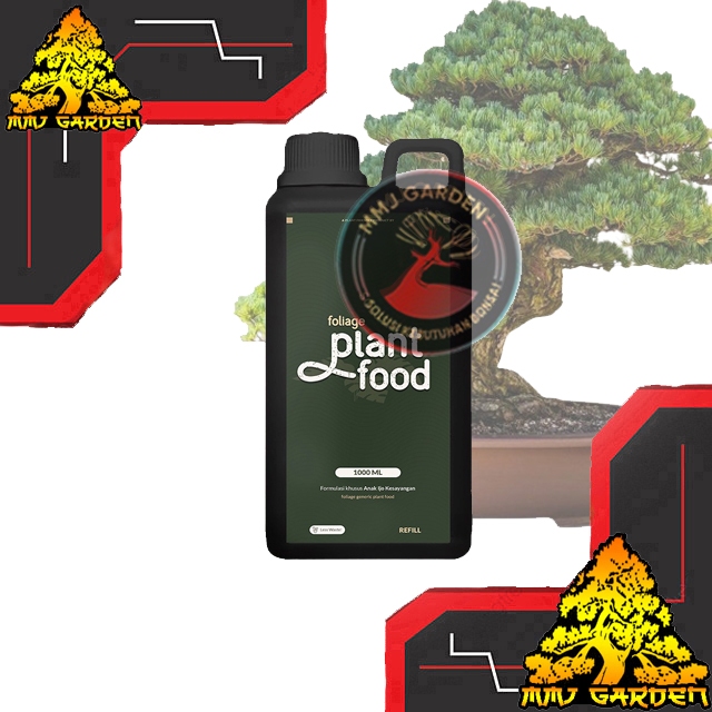 MMJ GARDEN-PUPUK FOLIAGE PREMIUM (REFILL 1000ml) - Plant Food khusus Tanaman Hias Daun