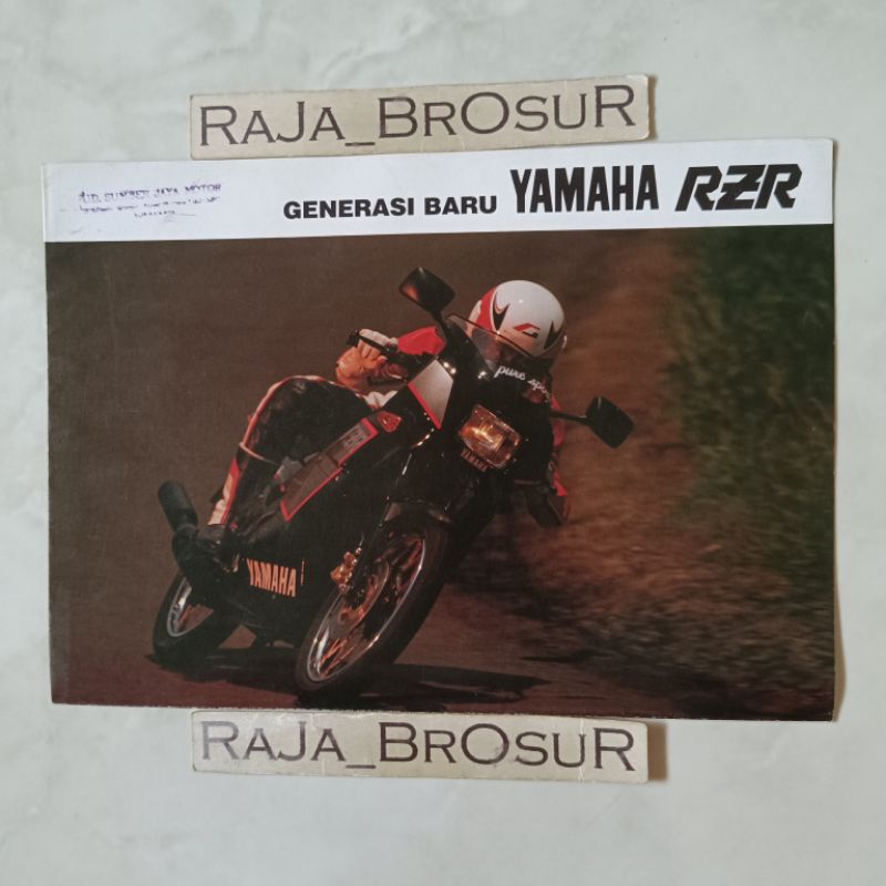 Poster brosur katalog leaflet jadul lawas Yamaha RZR/RZ R 6speed 2tak 1990-1991