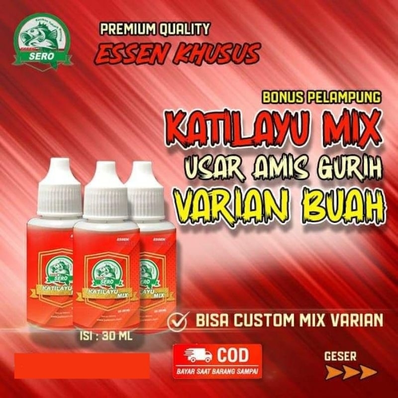 Essen Katilayu Usar Amis gurih/Essen Sero Mix Untuk Indukan dan Ikan Rame/Ikan Mas/Bawal/Lele/Patin/