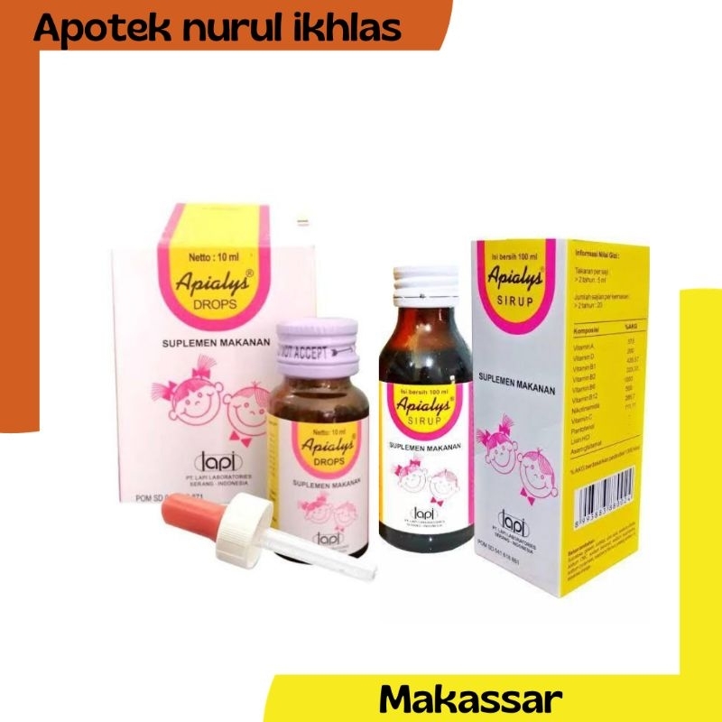 APIALYS  drop suplemen kesehatan anak