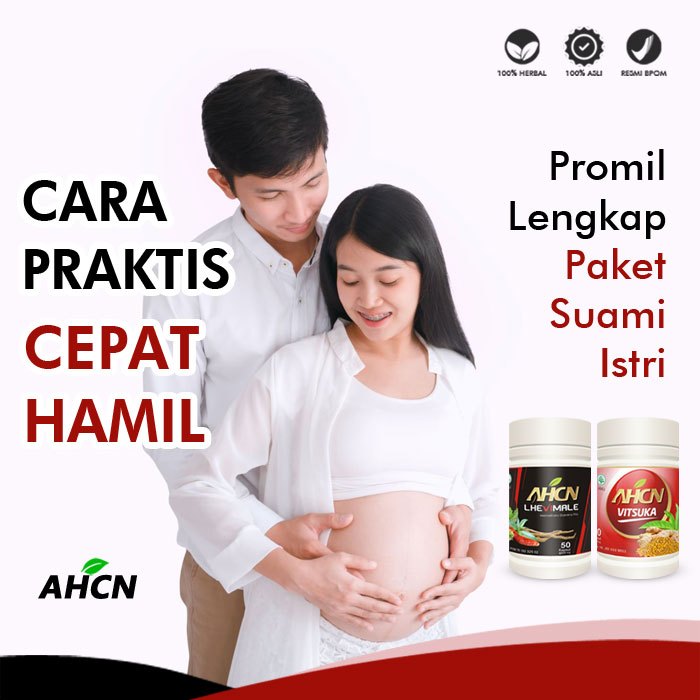 Paket AHCN - Obat Penyubur Kandungan Wanita Pcos Kista Tuba Keputihan Haid Tidak Teratur Gangguan Ho