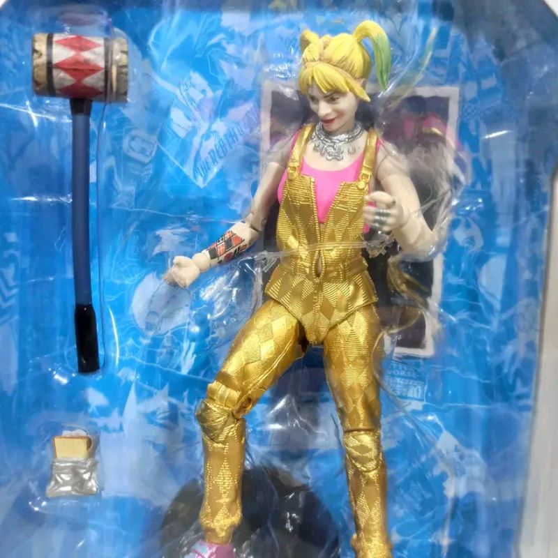 mainan action figuremcfarlane dc multiverse harley quinn birds of preytinggi sekitar 7 inch
artikula