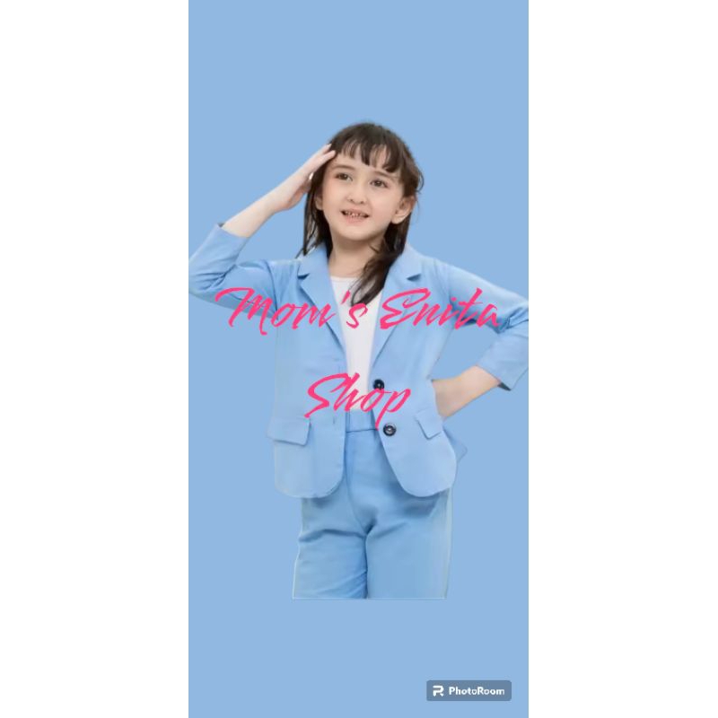 Setelan Jas/ Blazer Anak Perempuan Style Korea jas Blazer Anak