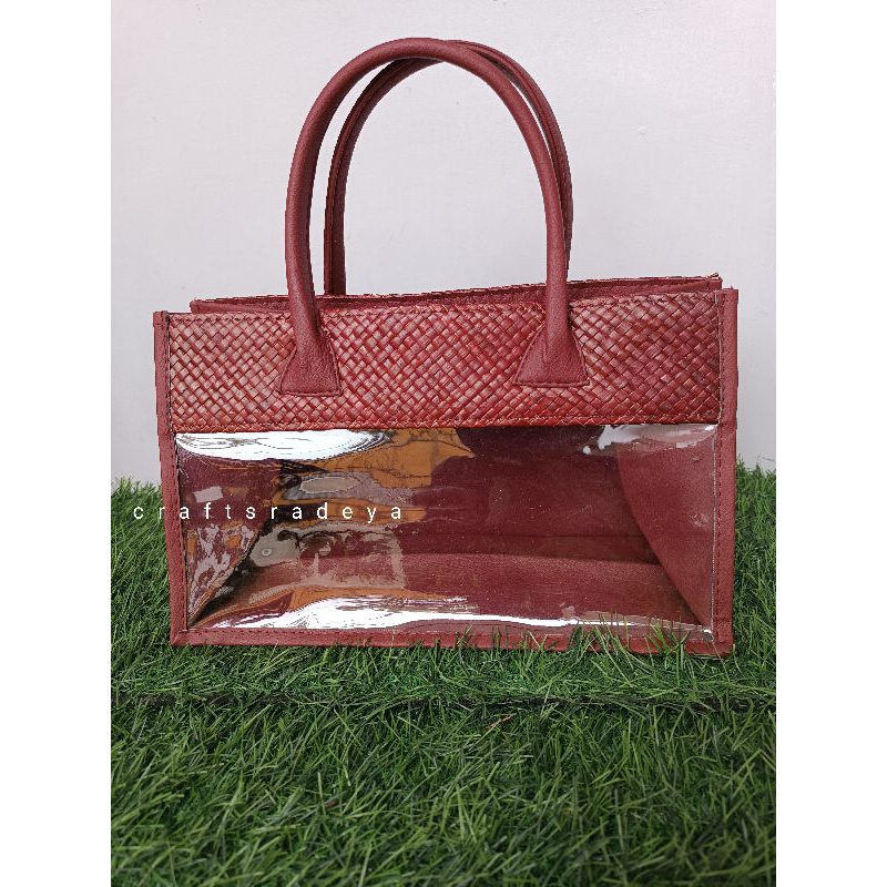 

RB Tas Mika 301218 Anyaman / Tas hampers toples jar biggy /parcel souvenir Hajatan Pesta Premium