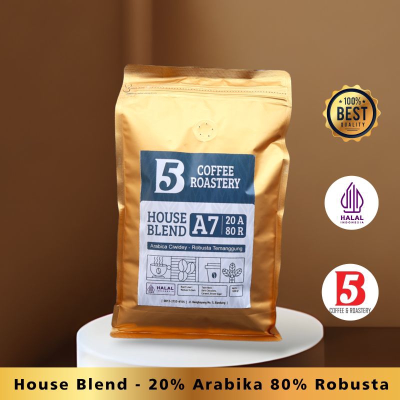 

Kopi House Blend 04 - 20% Arabika 80% Robusta - Medium To Dark Roasted
