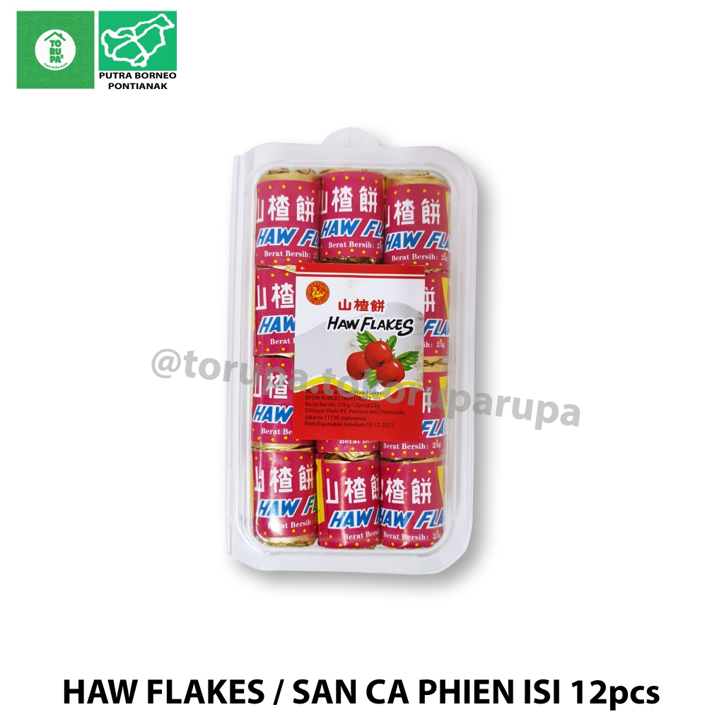 

Hawflakes Koin Besar 12pcs / Haw Flakes Sanca / Sancapiang / Manisan Buah Haw Makanan Ringan Halal