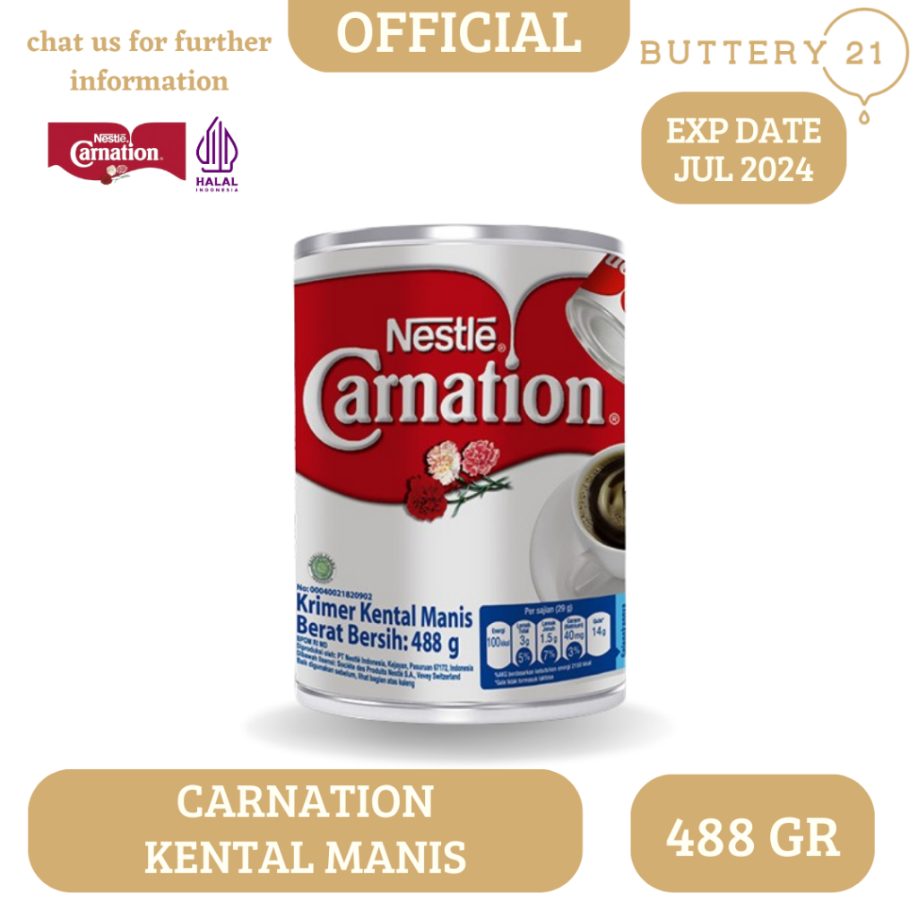 

CARNATION KRIMER KENTAL MANIS 488 GR / SUSU CARNATION