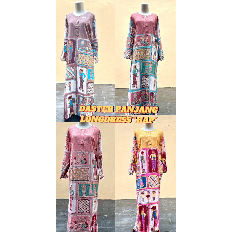 HAP LONGDRESS GAMIS HAP MOTIF BU TEJO GAMIS KANCING BUSUI FRIENDLY ORIGINAL HAP