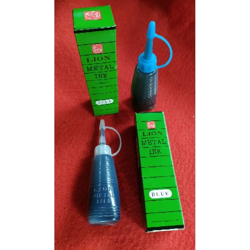 

Tinta Lion Metal Ink Numbering Machine Warna Biru