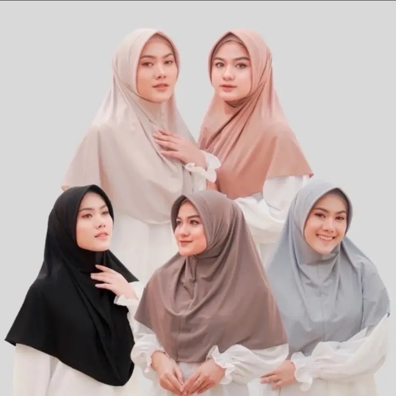 Hijab instan Bergo Hamidah Jersey Premium Ukuran M