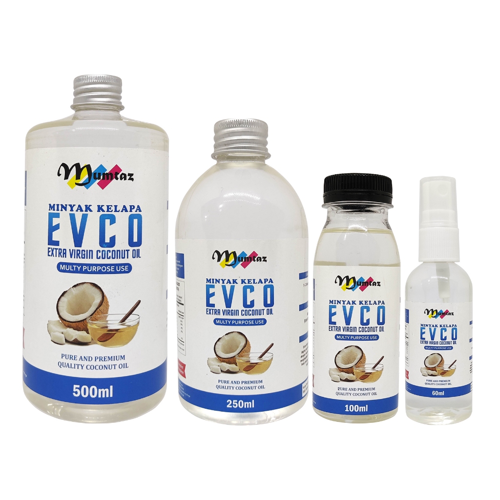 

EVCO Ekstra Virgin Coconut Oil minyak kelapa perasan pertama 60 100 250 500 ML