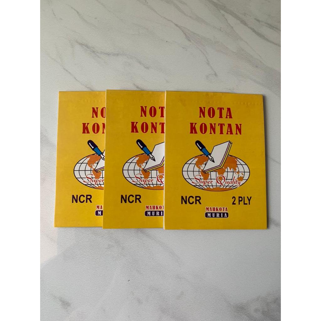

NOTA KONTAN 2 PLY UKURAN 10 X 13,5 CM, NOTA KECIL