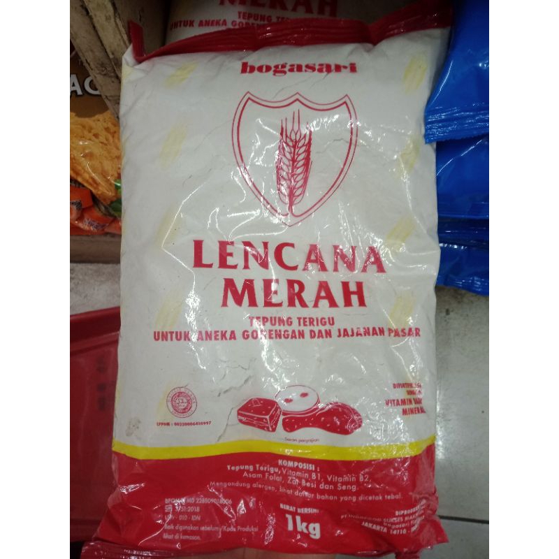

Bogasari Tepung Terigu Lencana Merah 1Kg