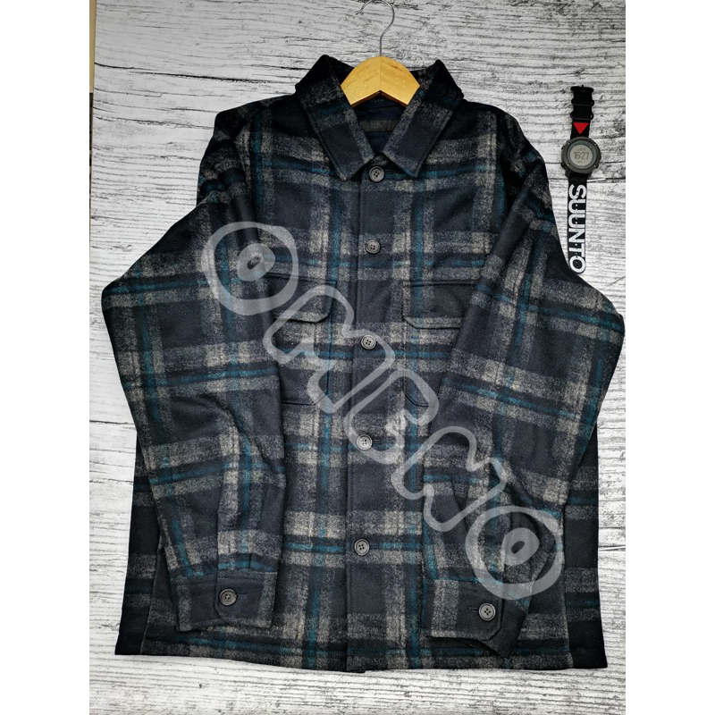 JAKET FLANEL UNIQLO 2nd NAVY size M