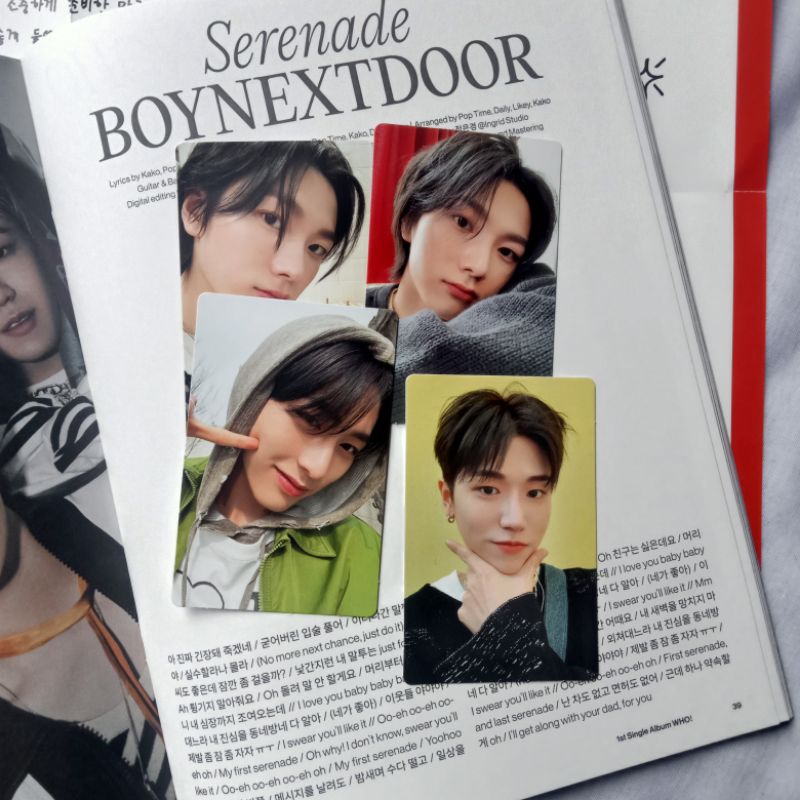 [Ready Siap Kirim] Photocard Boynextdoor who taesan sungho riwo official