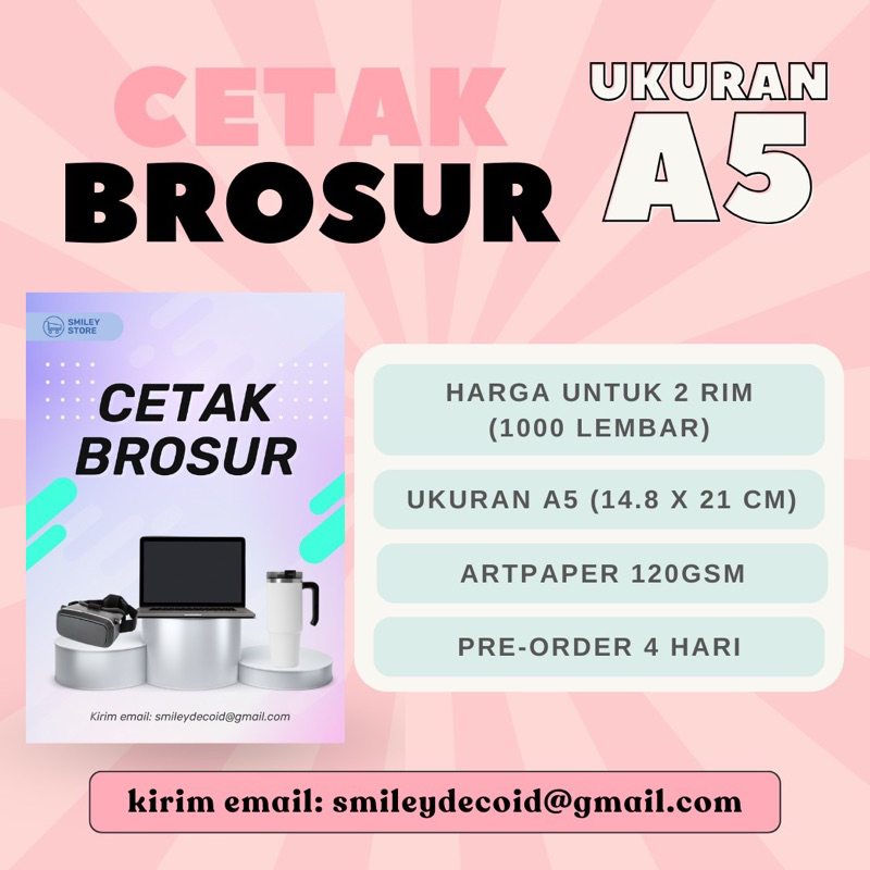 

[1000 LEMBAR] Cetak Print Brosur Ukuran A5 Flyer Iklan Poster Artpaper Restoran Laundry Marketing Promosi Caleg Lowongan Kerja Lebaran Idul Fitri 2 Rim Grosir