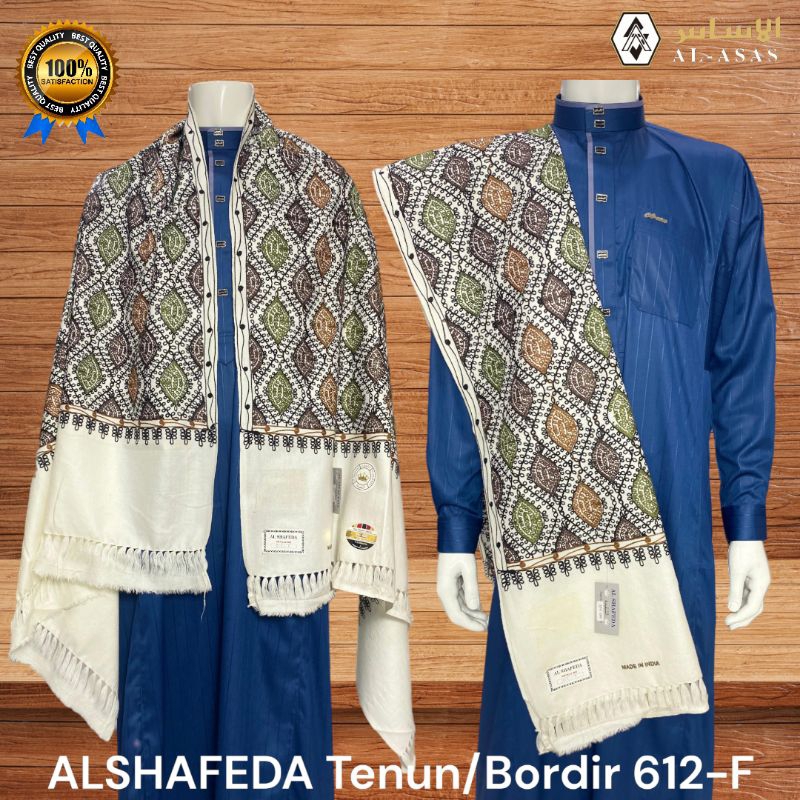 Sorban ALSHAFEDA Tenun/Bordir 612-f | Ridha Yaman Bordir | Syal Yaman