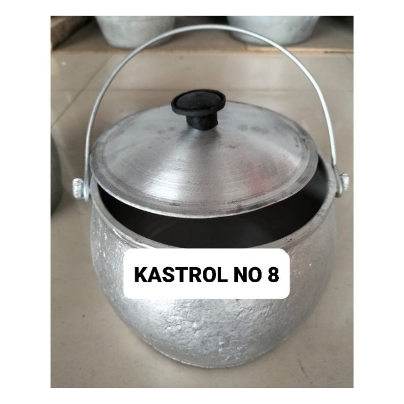 KASTROL LIWET NO 8 KOMODO kastrol serbaguna bahan alumunium cor tebal