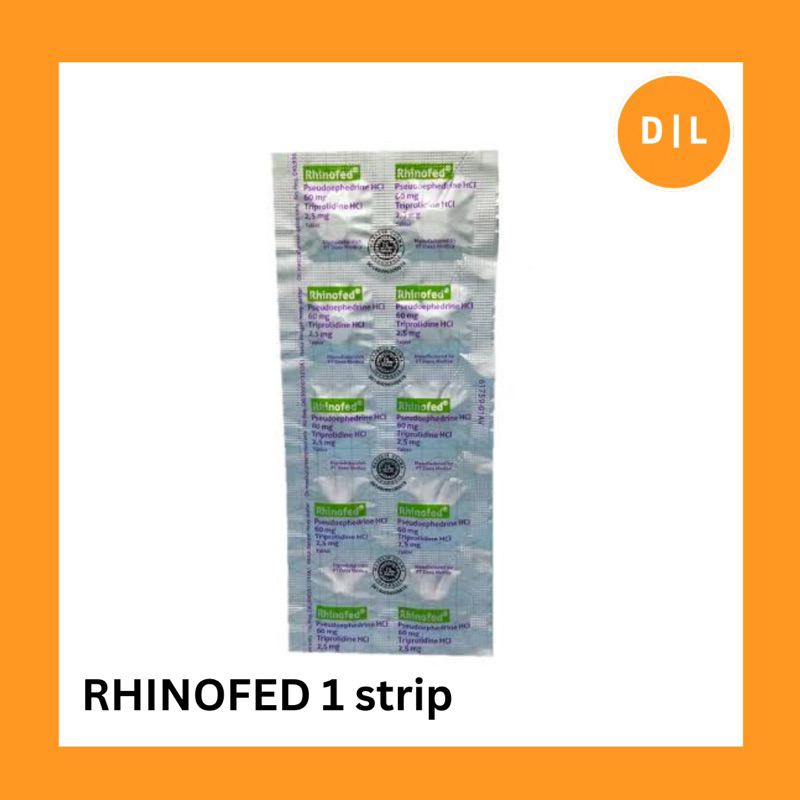 Obat RHINOFED TABLET 1 strip 10 tablet