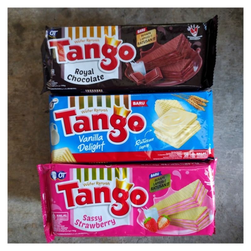 

WAFER TANGO 110g COKLAT, VANILLA [1Pcs]