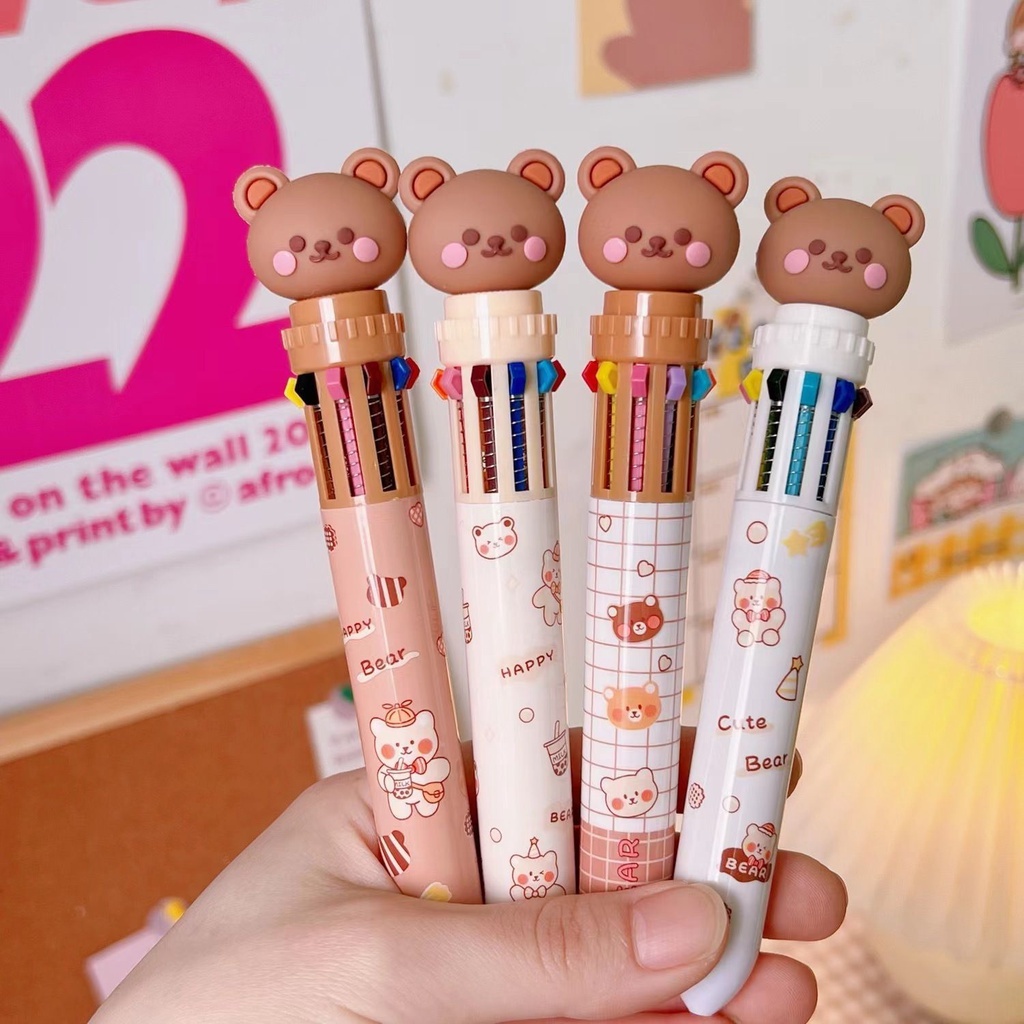 

PULPEN 10 WARNA PENA | PULPEN KARAKTER LUCU FAST FOOD DAN BEAR DOLL 3D 10 WARNA TULISAN QQ03 LG | BOLPOIN 10 WARNA MOTIF TEDDY BEAR