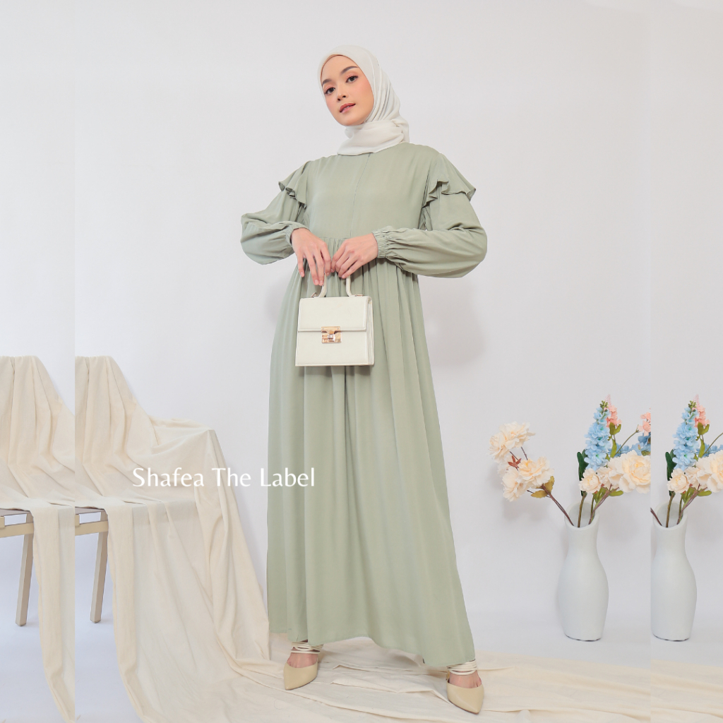 GAMIS MUSLIMAH POLOS SABRINA BAHAN KATUN RAYON VISCOSE PREMIUM - GAMIS MUSLIMAH POLOS - GAMIS