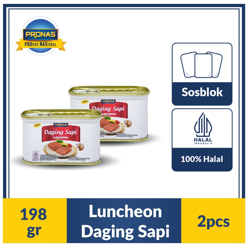 

Pronas Luncheon Sapi 198 g kemasan bundling 2 pcs