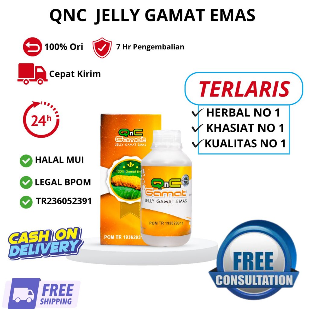 QnC Jelly Gamat Mas Asli 100 Original Murah Ekstrak Teripang Pilihan Obat Herbal Multikhasiat