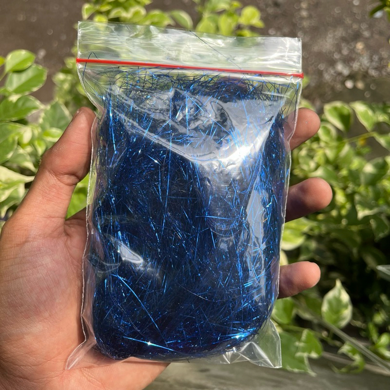 SERAT METALIK WARNA CARBON FORGED BIRU 10 gram