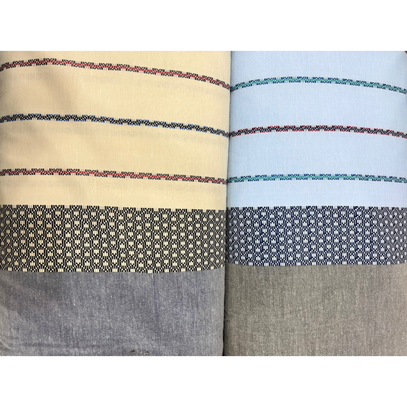 katun motif pinggir salur/katun koko hem kemeja gamis tunik