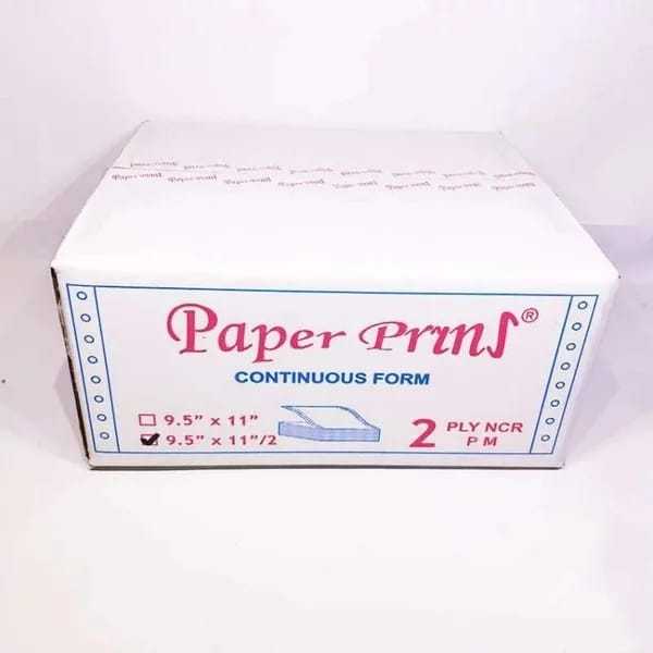 

kertas komputer continuous form 2ply paper pryns 9.5x11" -