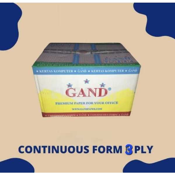 

kertas komputer continuous form 3ply 9.5X11" GAND -