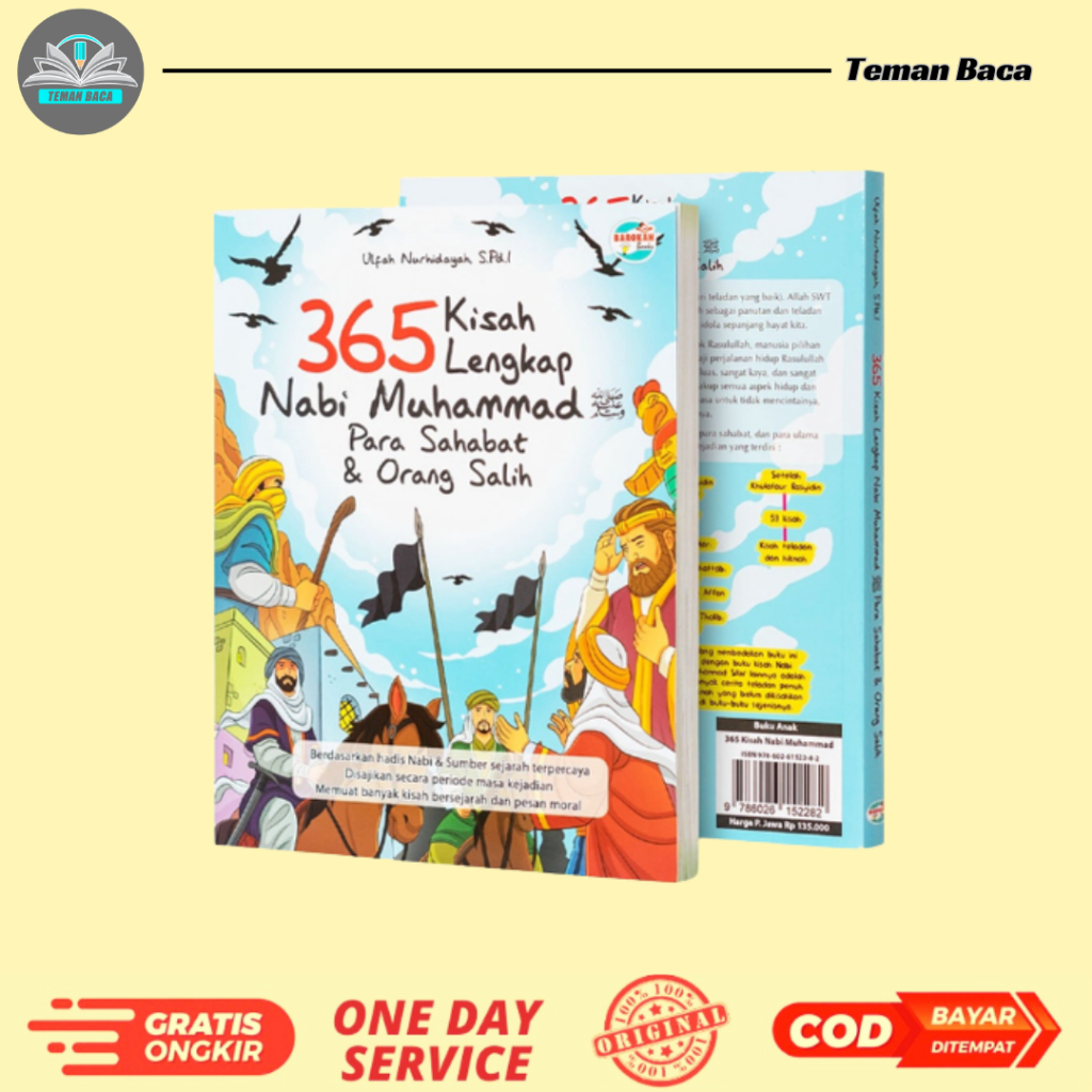 BUKU ANAK ISLAMI 365 KISAH LENGKAP NABI MUHAMMAD PARA SAHABAT ORANG SALIH
