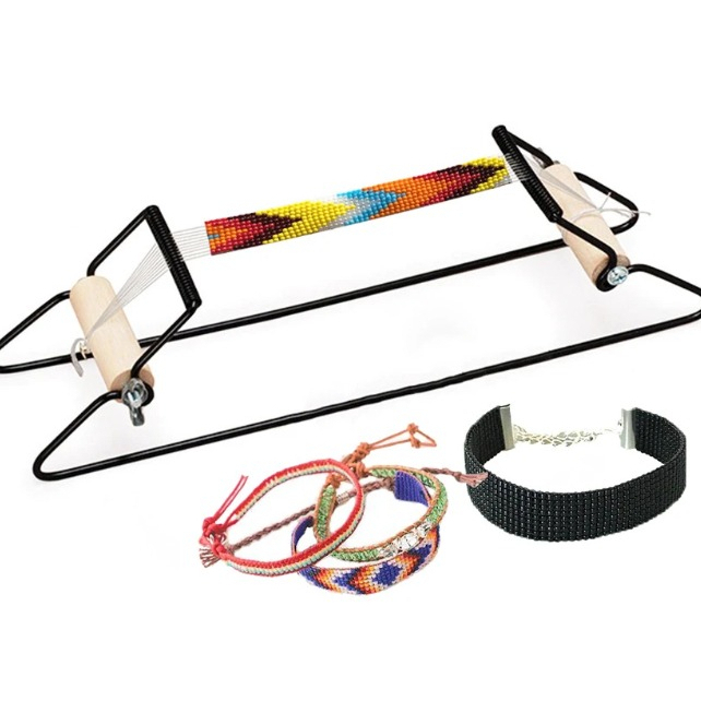 Alat Tenun Manik Gelang Kalung Aksesoris Perhiasan Handmade Kayu Alloy Kerajinan Tangan Handicraft D