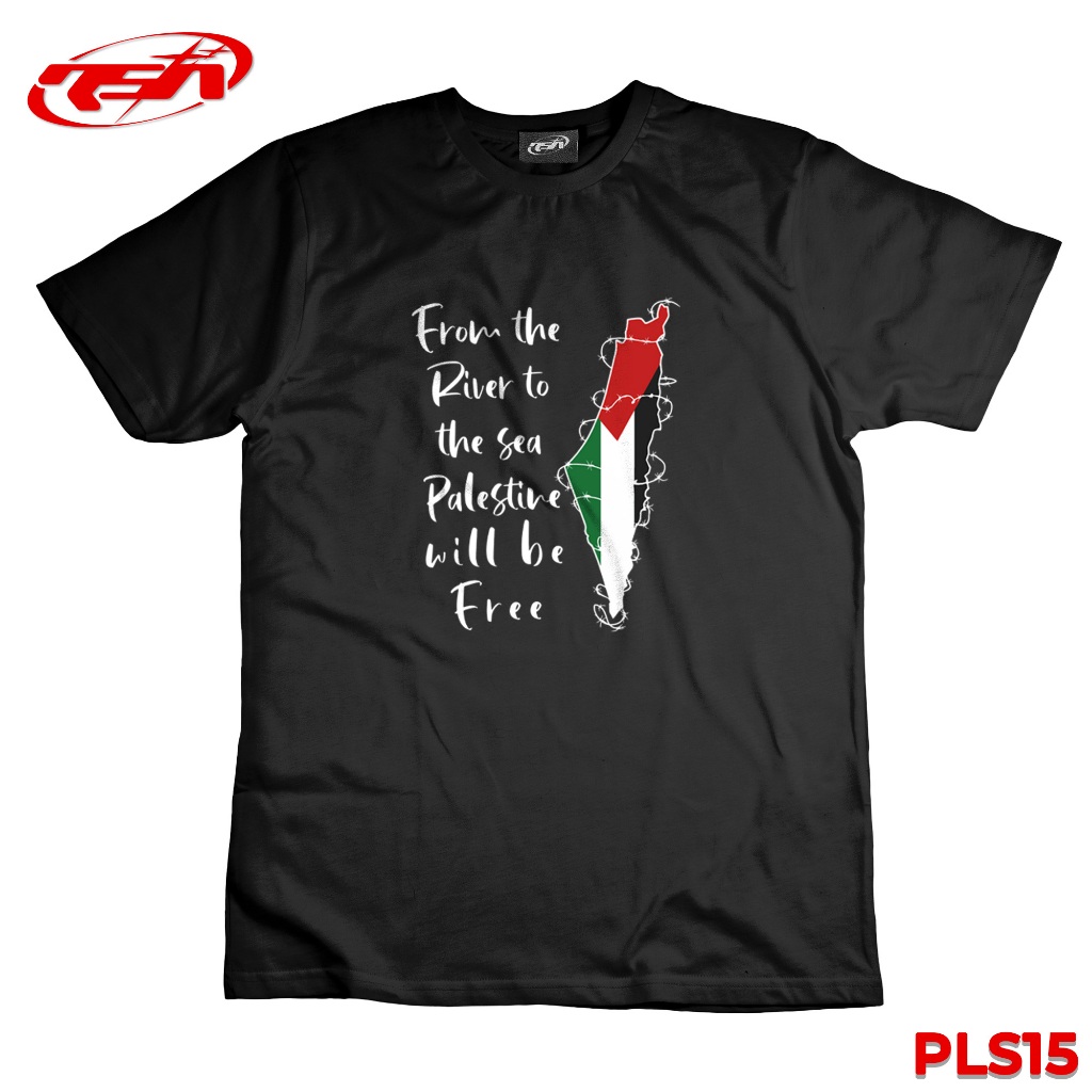 Kaos Dakwah Islami FREE Palestine/ Kaos Pria-WANITA Distro Arab FREE Palestina Bandung Original Mura