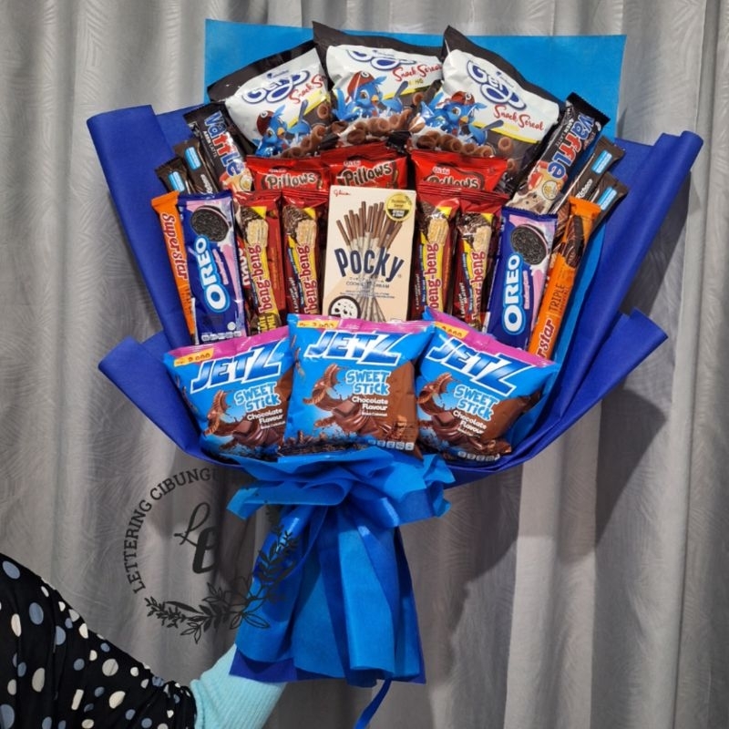 

Buket Snack [free packing] bouquet bucket banjarnegara murah wisuda/birthday/graduation