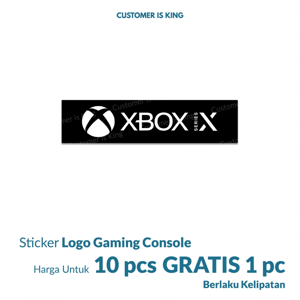 

Stiker Sticker XBOX SERIES X Logo | (BELI 10 GRATIS 1)