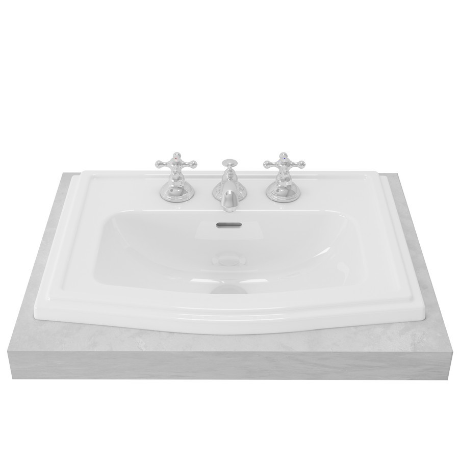 Wastafel Basin Self Rimming Lavatory Toto LW781J LW781CJ