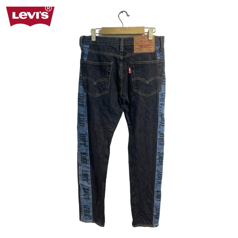Celana Panjang Jeans Pria Levis Hi-Ball Roll Logo Stripe Rare Preloved Second Thrift Original